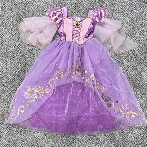 Disney Princess Rapunzel Purple and Gold Dress 9/10